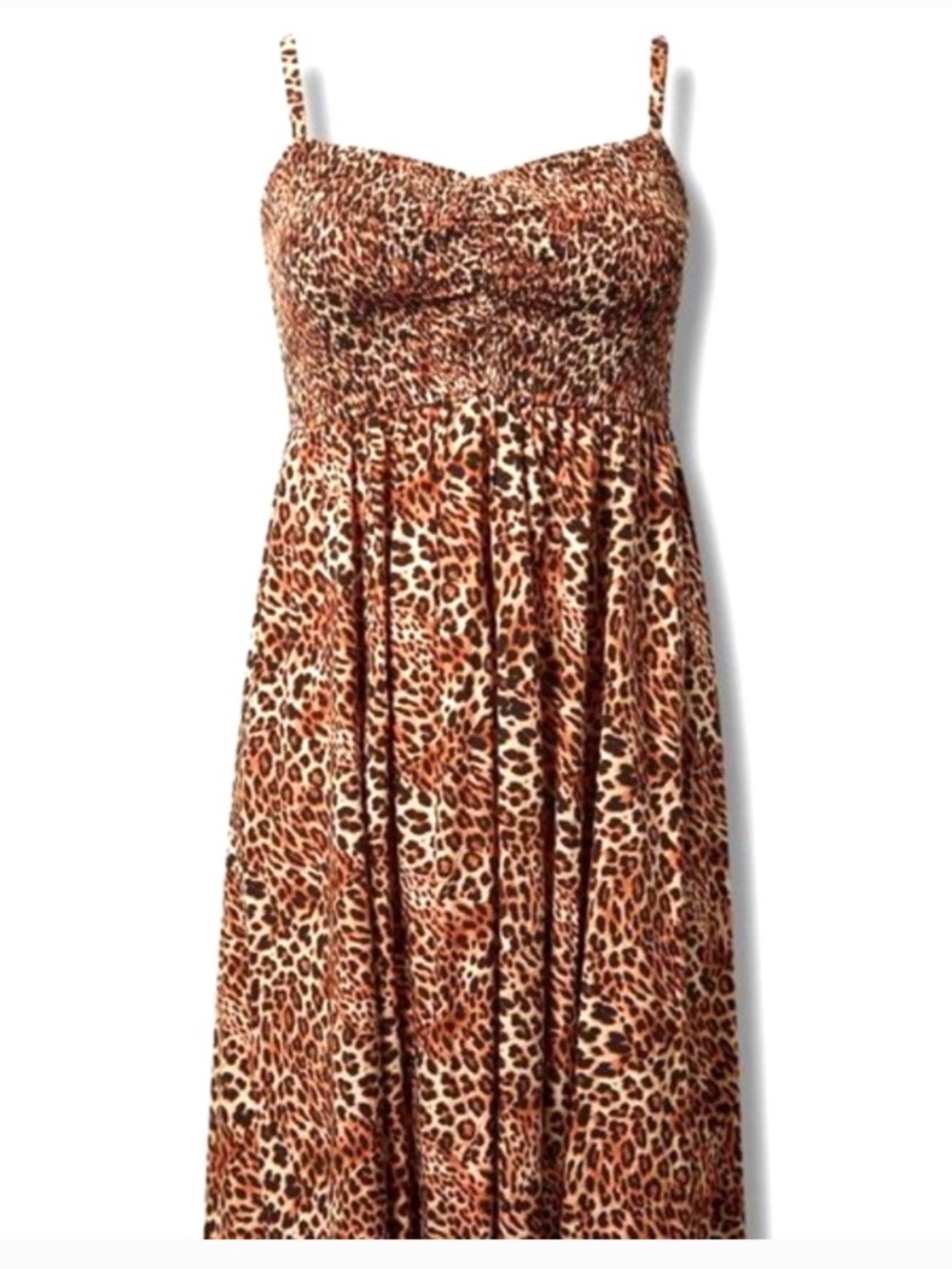 Leopard Print Midi Dress